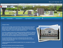 Tablet Screenshot of cityoflexington.com